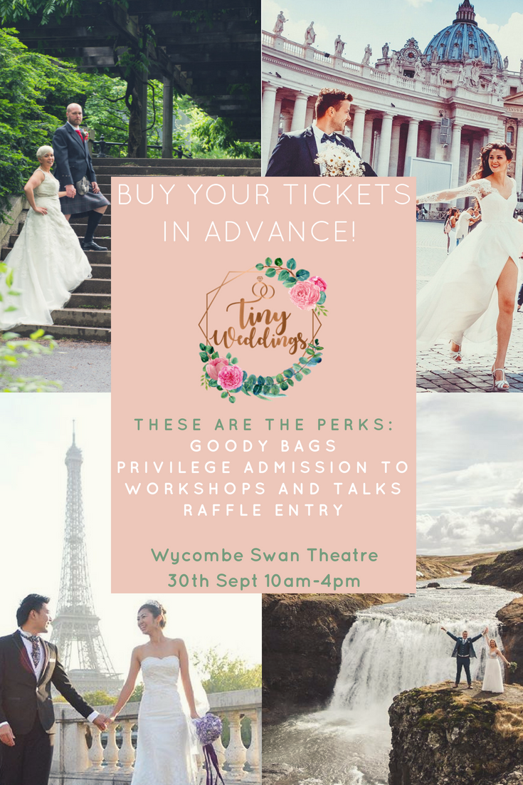 Perks of Buying Tickets in Advance - Tiny Wedding Fair